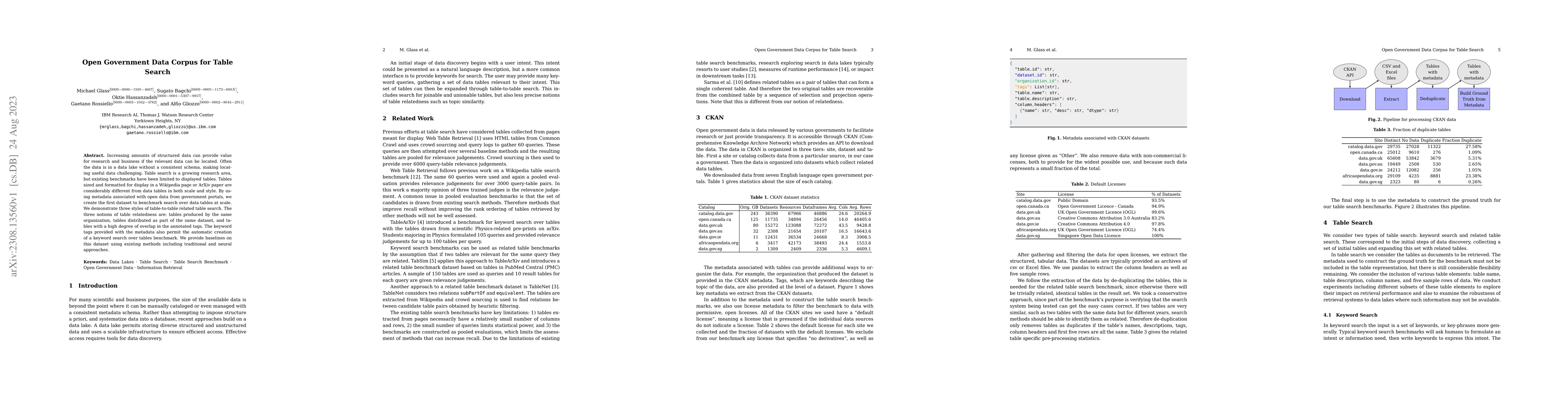 Thumbnail for Open Government Data Corpus for Table Search
