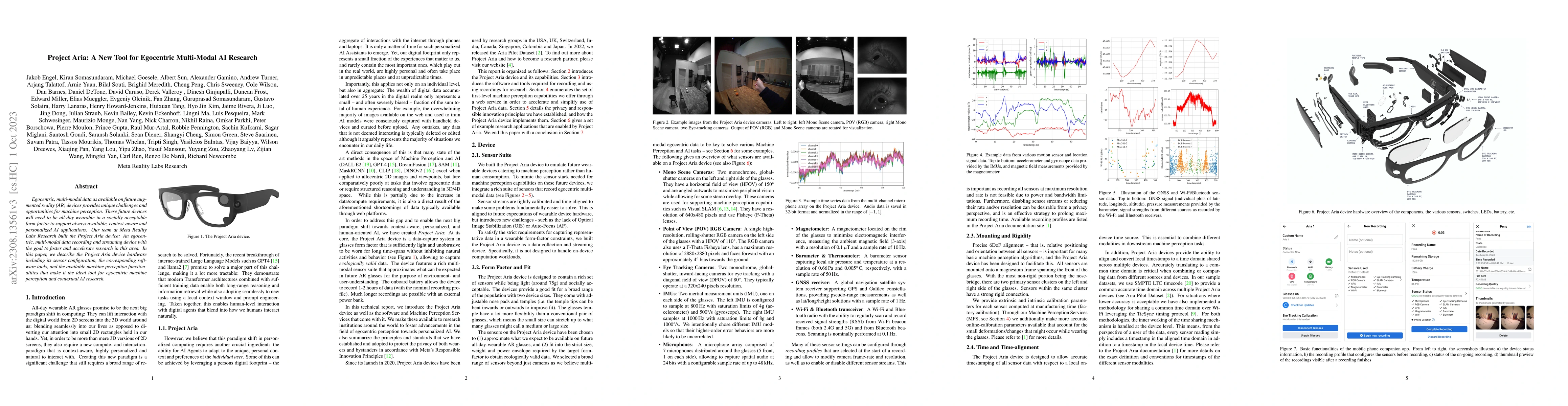 Thumbnail for Project Aria: A New Tool for Egocentric Multi-Modal AI Research