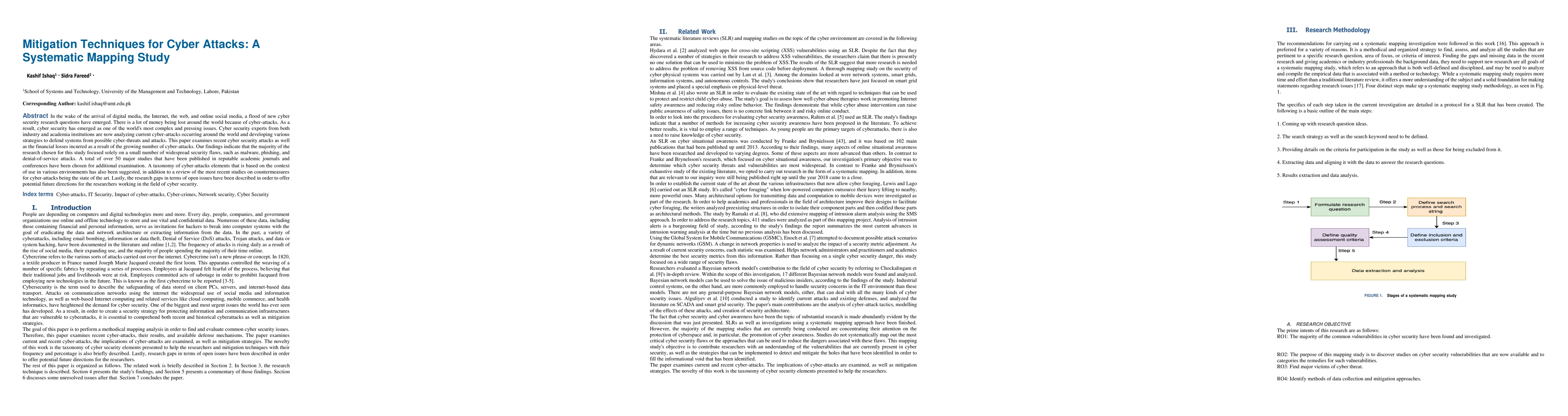 Thumbnail for Mitigation Techniques for Cyber Attacks: A Systematic Mapping Study