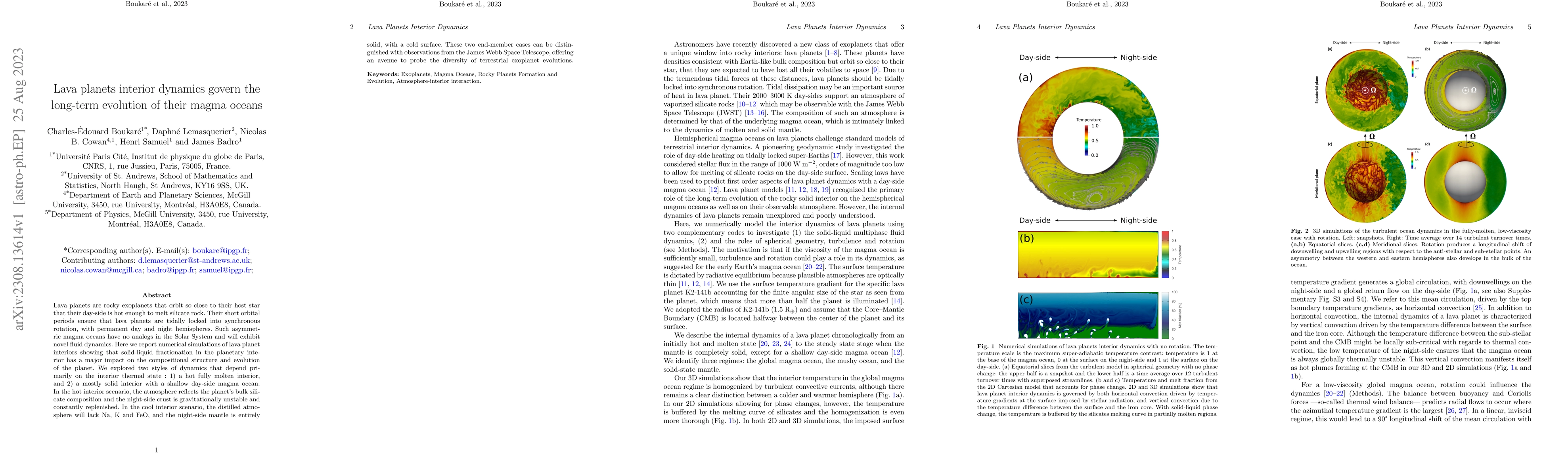 Thumbnail for Lava planets interior dynamics govern the long-term evolution of their
  magma oceans