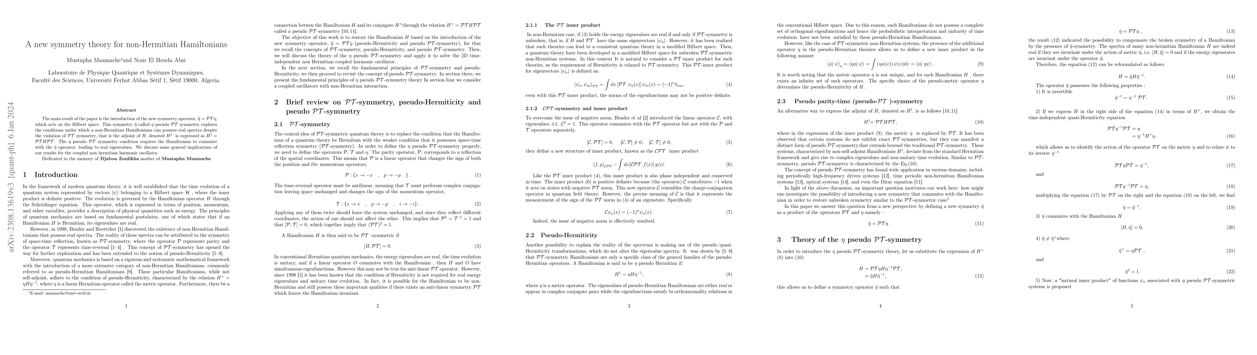 Thumbnail for A new symmetry theory for non-Hermitian Hamiltonians