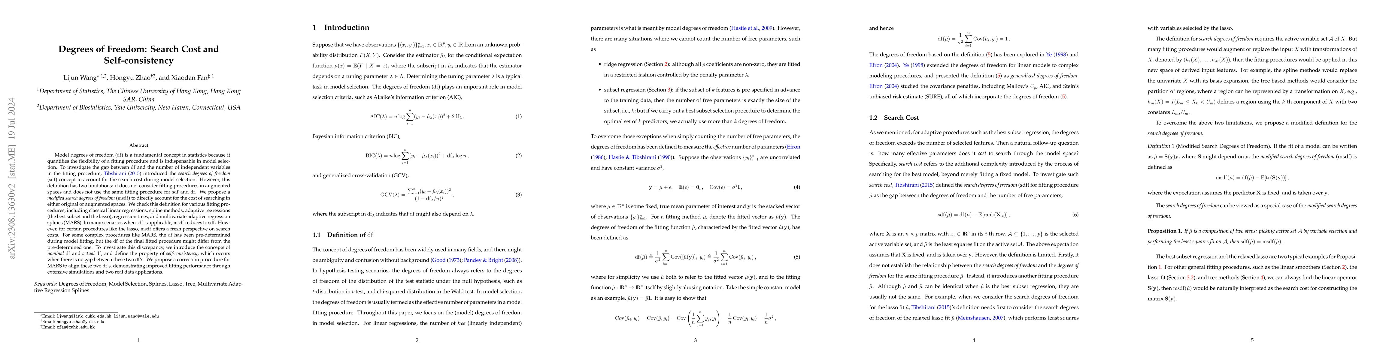 Thumbnail for Degrees of Freedom: Search Cost and Self-consistency