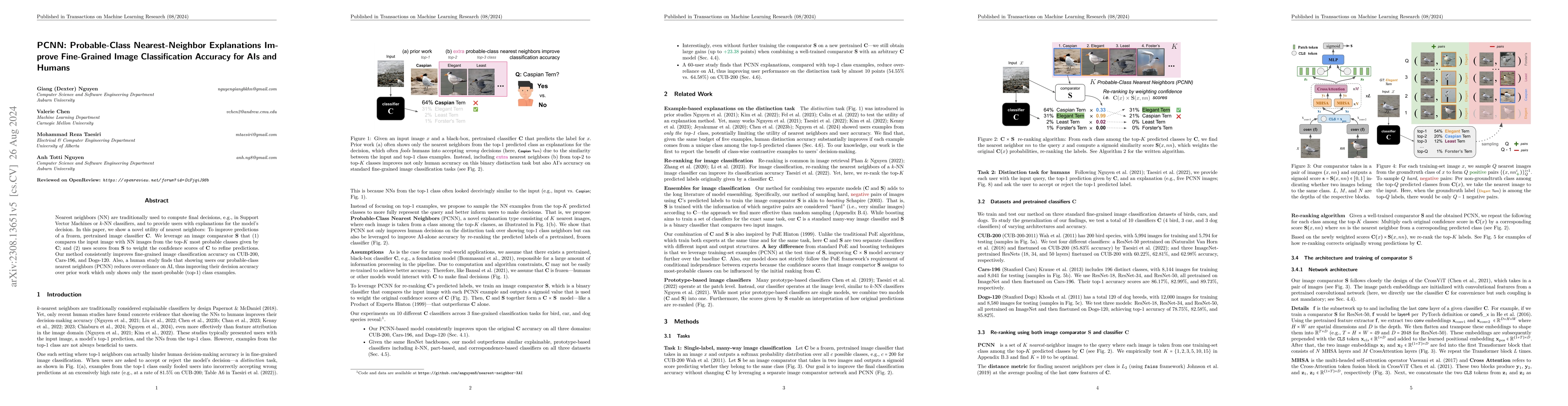 Thumbnail for PCNN: Probable-Class Nearest-Neighbor Explanations Improve Fine-Grained
  Image Classification Accuracy for AIs and Humans