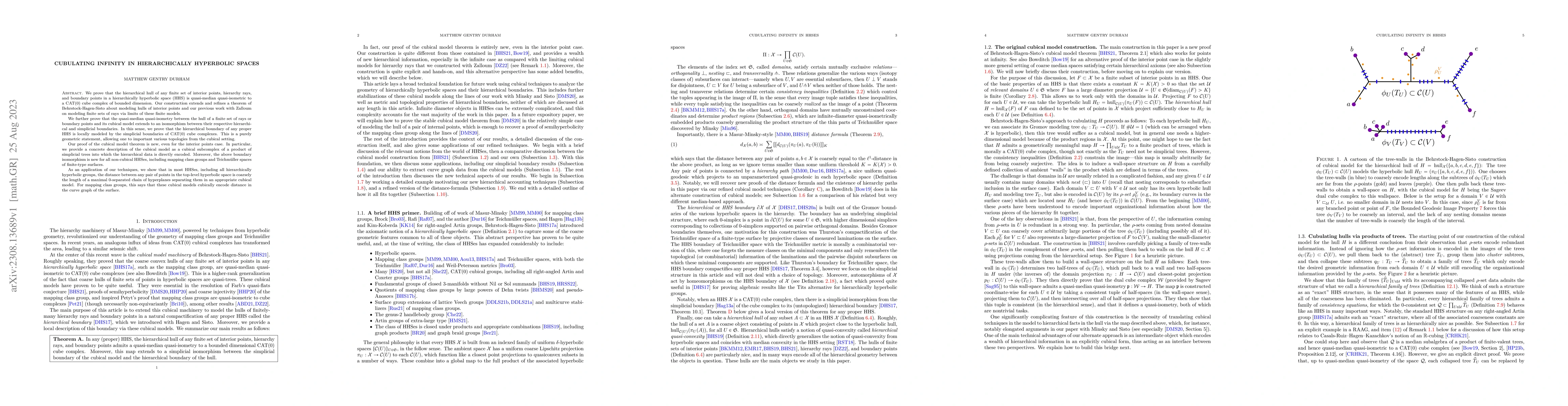 Thumbnail for Cubulating Infinity in Hierarchically Hyperbolic Spaces