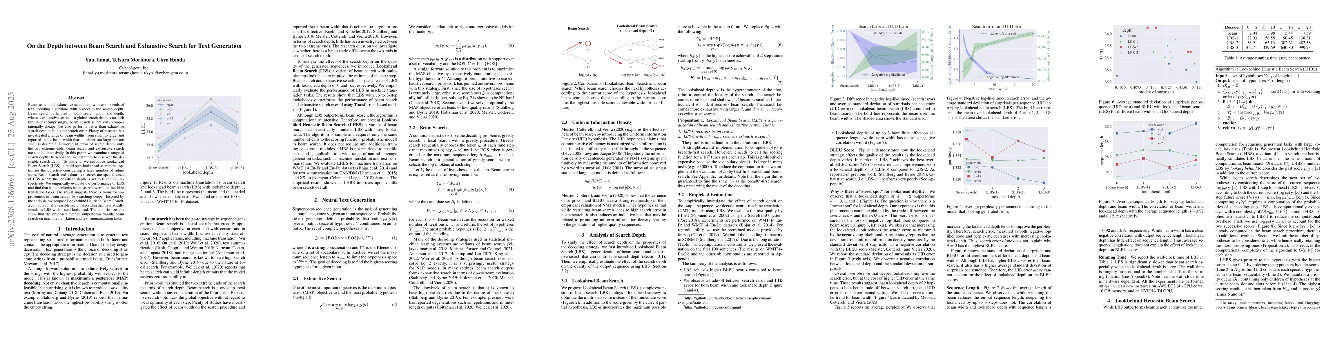 Thumbnail for On the Depth between Beam Search and Exhaustive Search for Text
  Generation