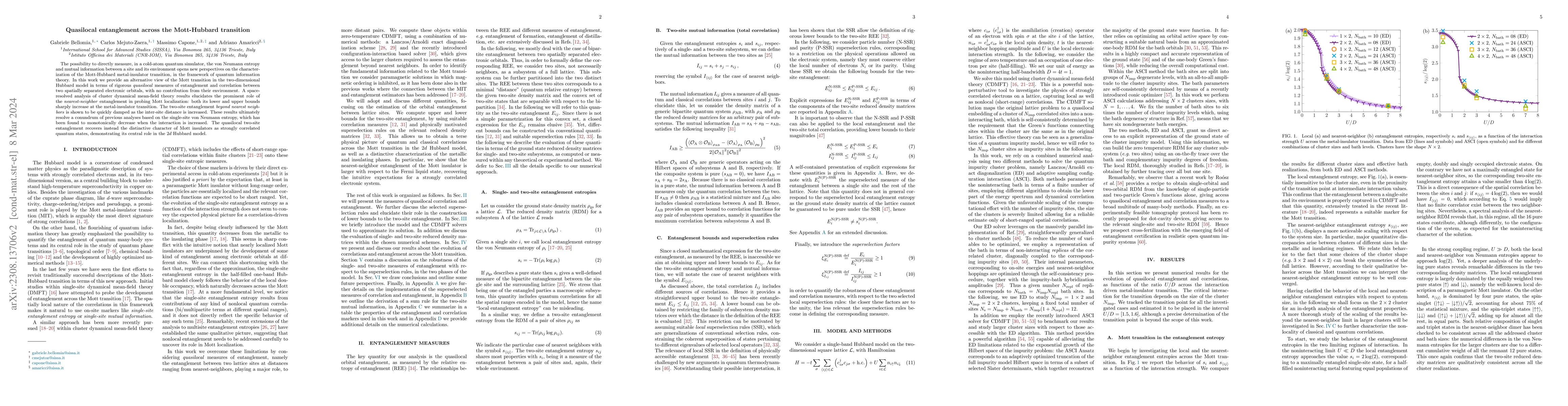 Thumbnail for Quasilocal entanglement across the Mott-Hubbard transition
