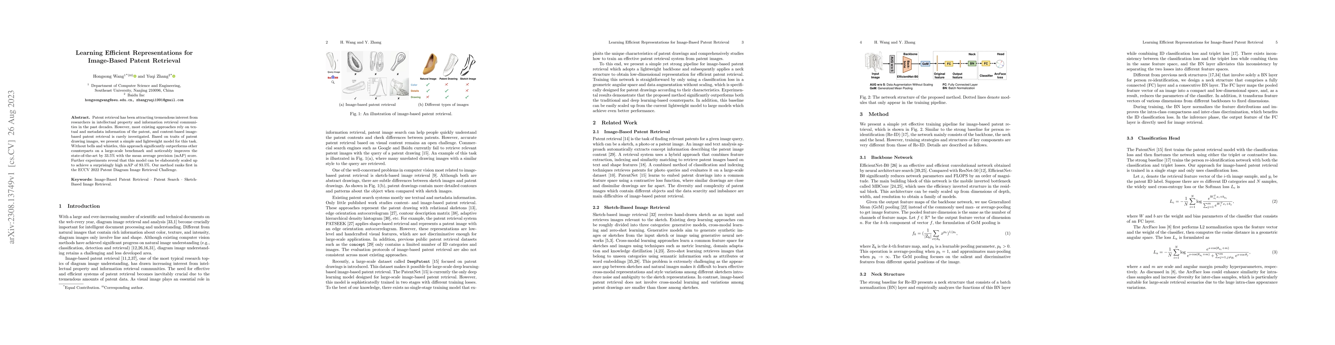 Thumbnail for Learning Efficient Representations for Image-Based Patent Retrieval