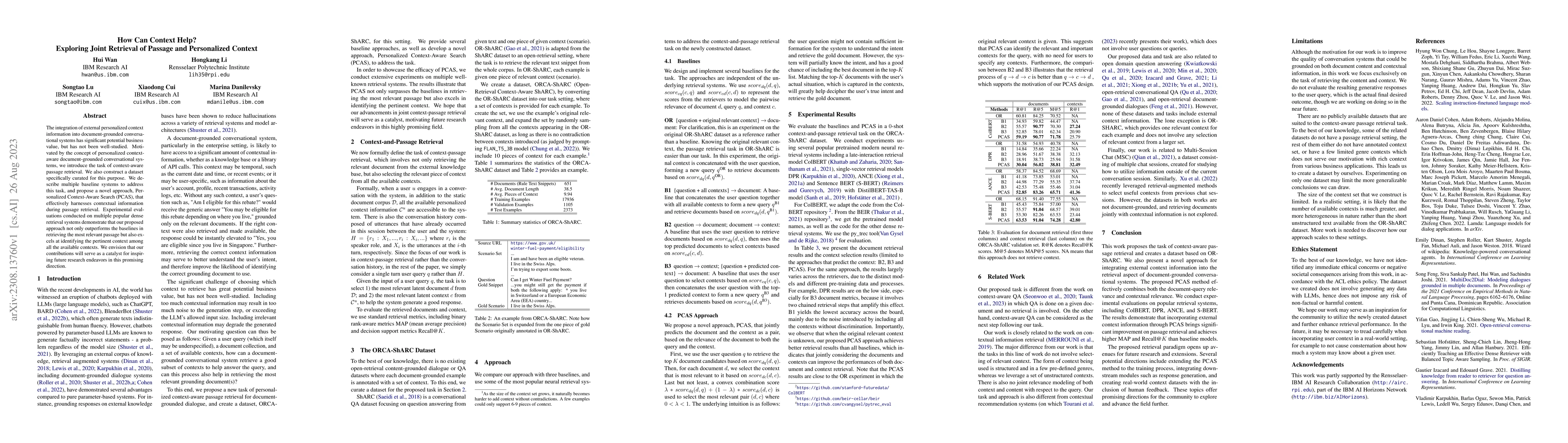 Thumbnail for How Can Context Help? Exploring Joint Retrieval of Passage and
  Personalized Context