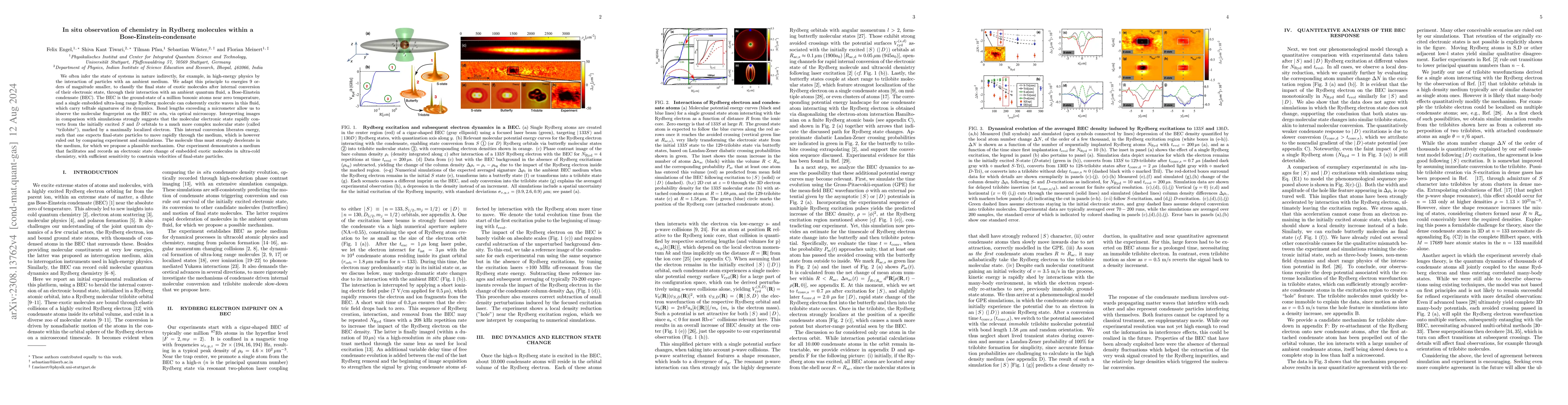 Thumbnail for In situ observation of chemistry in Rydberg molecules within a coherent
  solvent