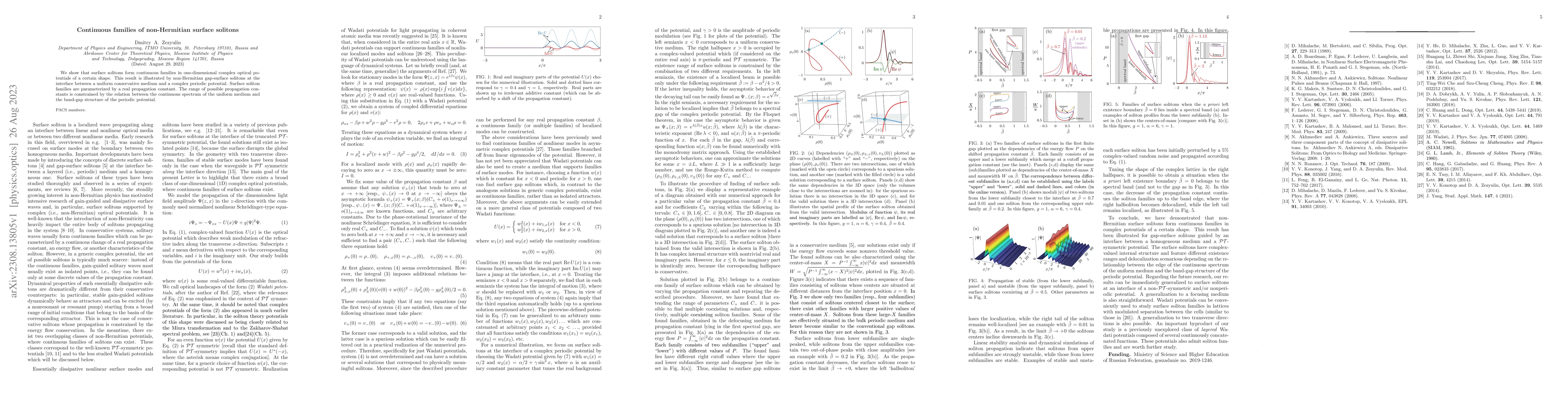 Thumbnail for Continuous families of non-Hermitian surface solitons