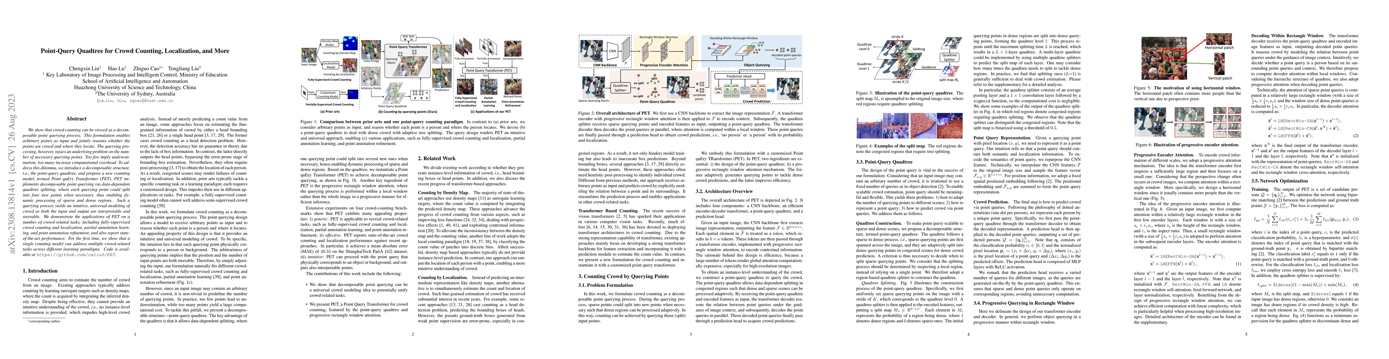 Thumbnail for Point-Query Quadtree for Crowd Counting, Localization, and More