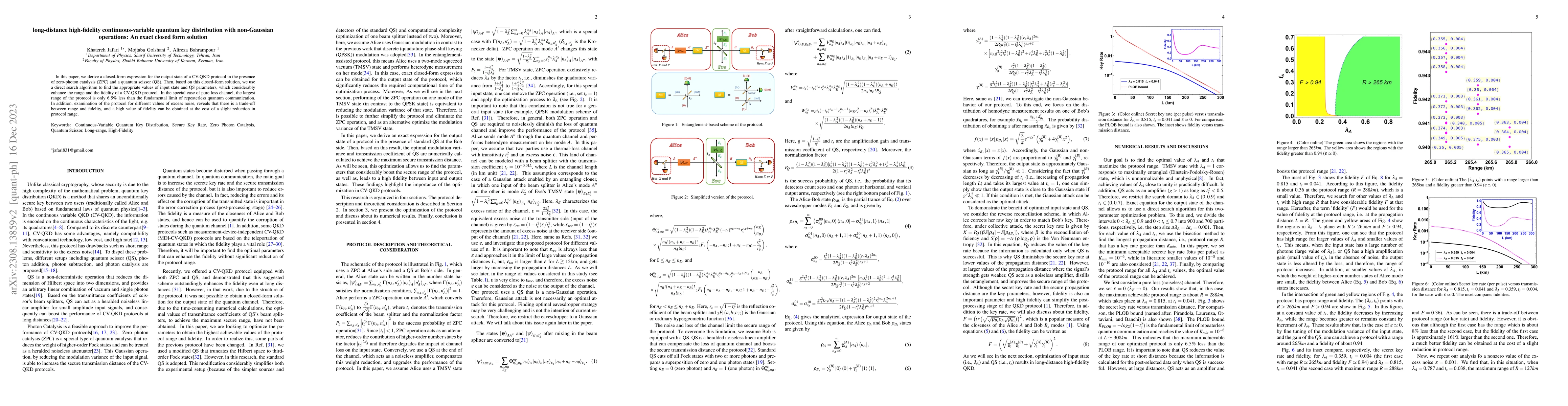 Thumbnail for Long-distance high-fidelity continuous-variable quantum key distribution
  with non-Gaussian operations: An exact closed form solution
