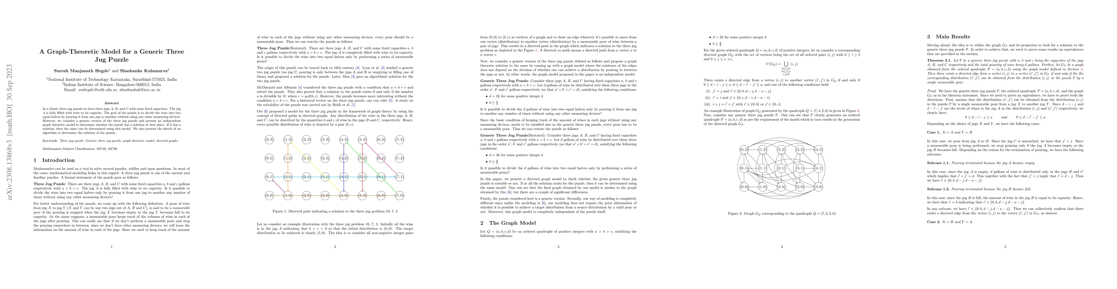 Thumbnail for A Graph-Theoretic Model for a Generic Three Jug Puzzle