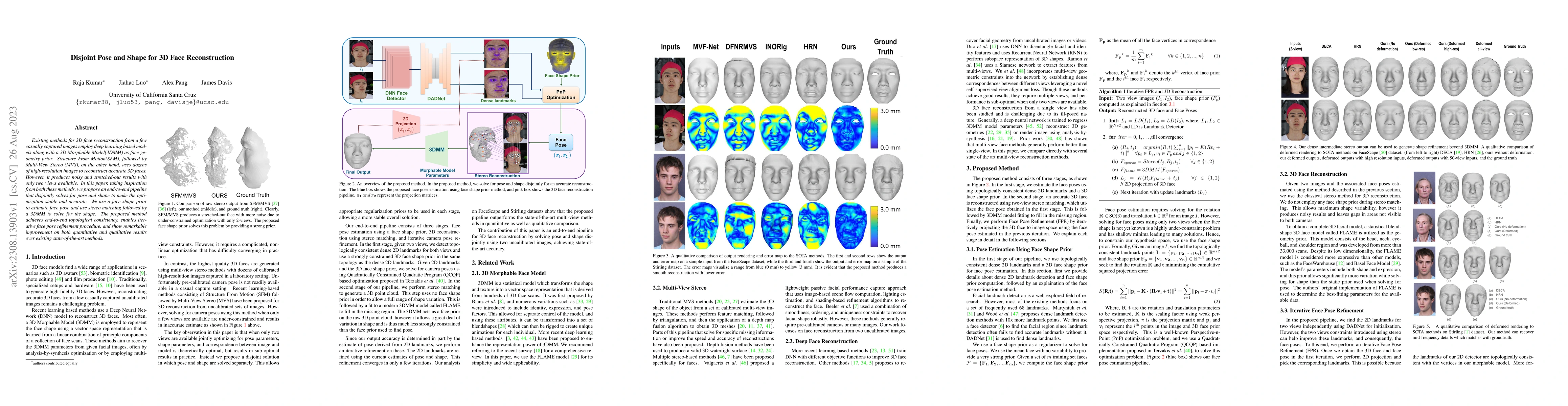 Thumbnail for Disjoint Pose and Shape for 3D Face Reconstruction