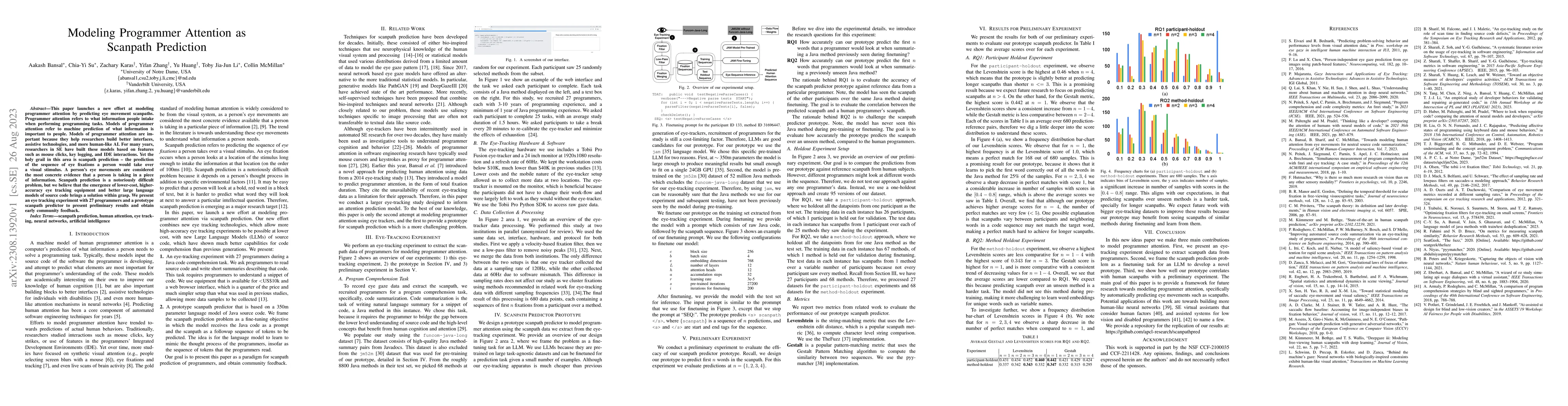 Thumbnail for Modeling Programmer Attention as Scanpath Prediction