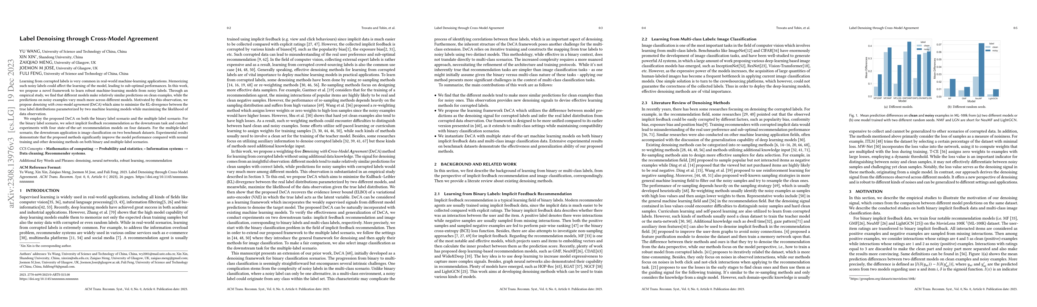 Thumbnail for Label Denoising through Cross-Model Agreement