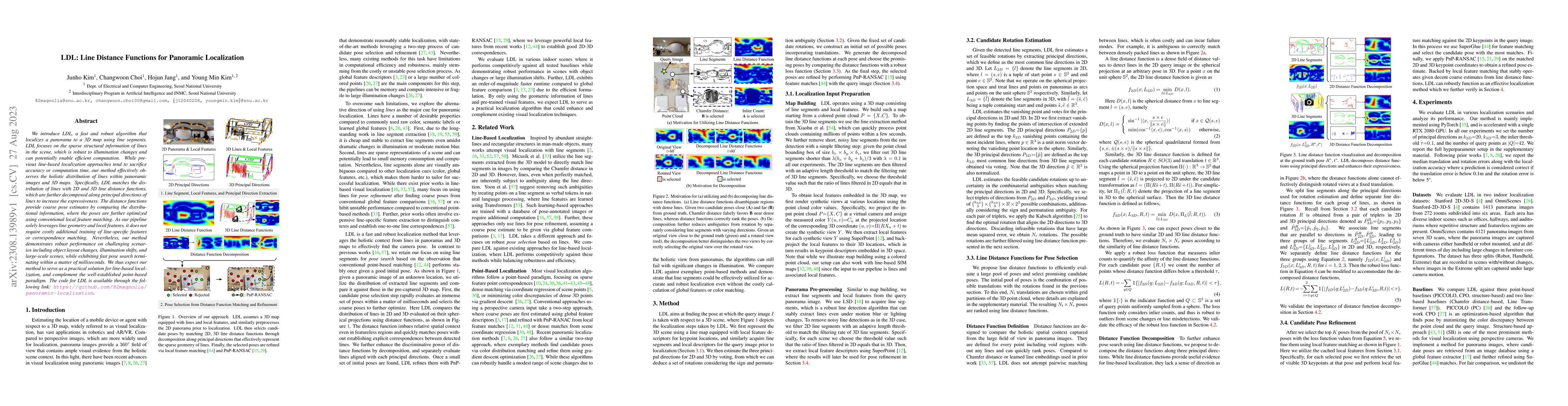 Thumbnail for LDL: Line Distance Functions for Panoramic Localization