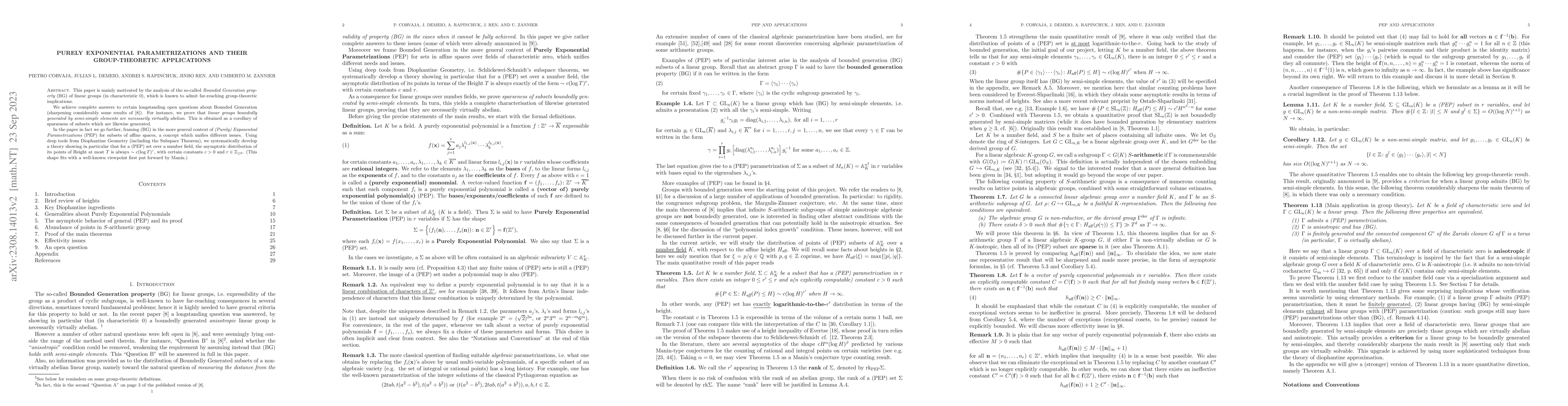Thumbnail for Purely exponential parametrizations and their group-theoretic
  applications