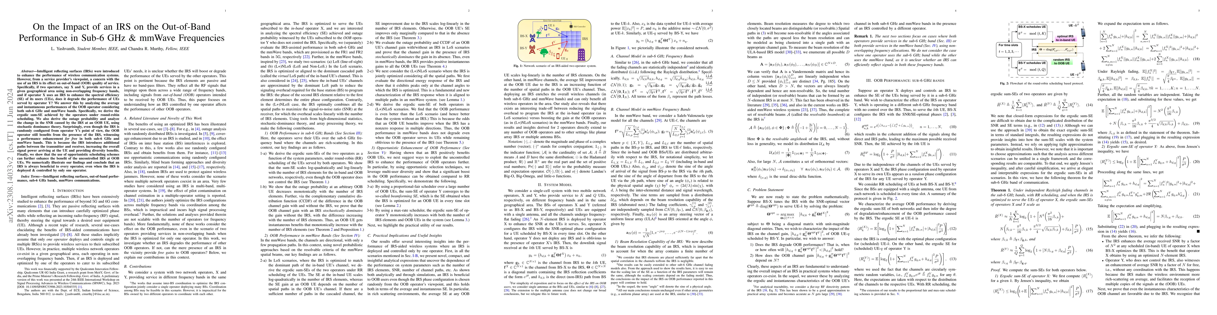 Thumbnail for On the Impact of an IRS on the Out-of-Band Performance in Sub-6 GHz &
  mmWave Frequencies