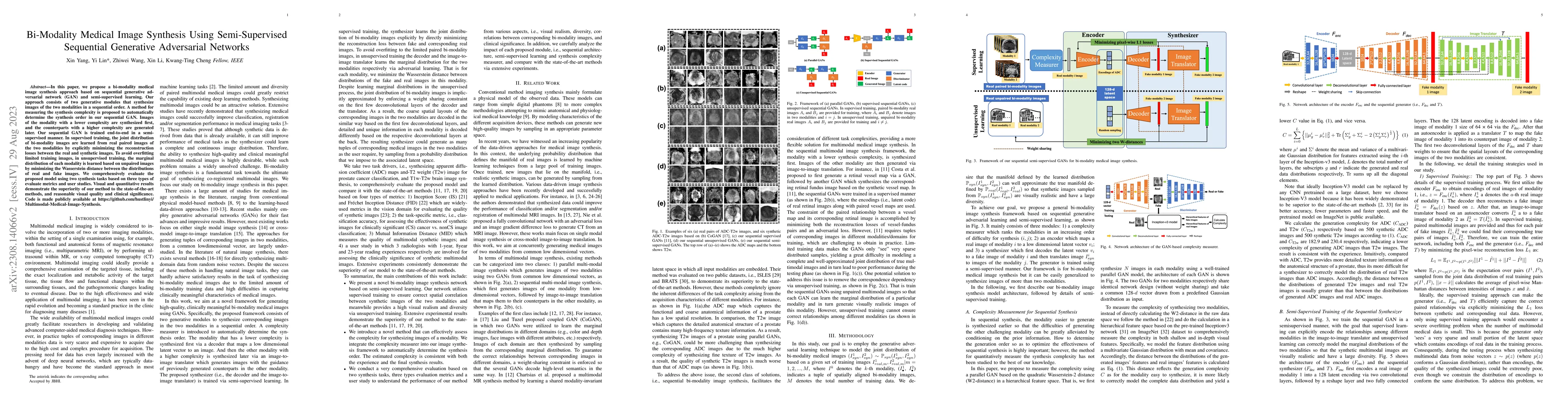 Thumbnail for Bi-Modality Medical Image Synthesis Using Semi-Supervised Sequential
  Generative Adversarial Networks