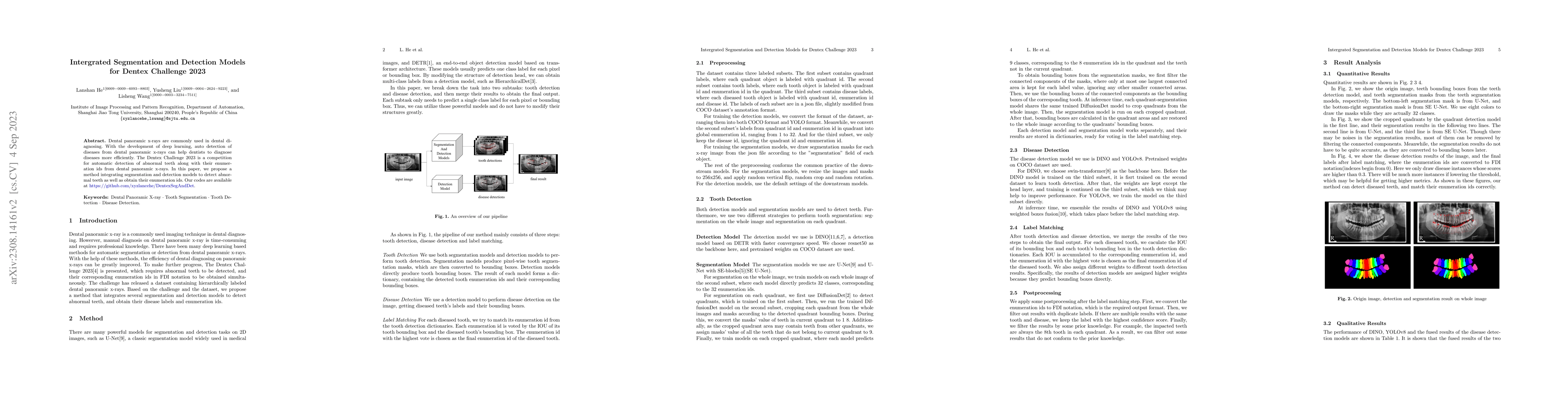 Thumbnail for Intergrated Segmentation and Detection Models for Dentex Challenge 2023
