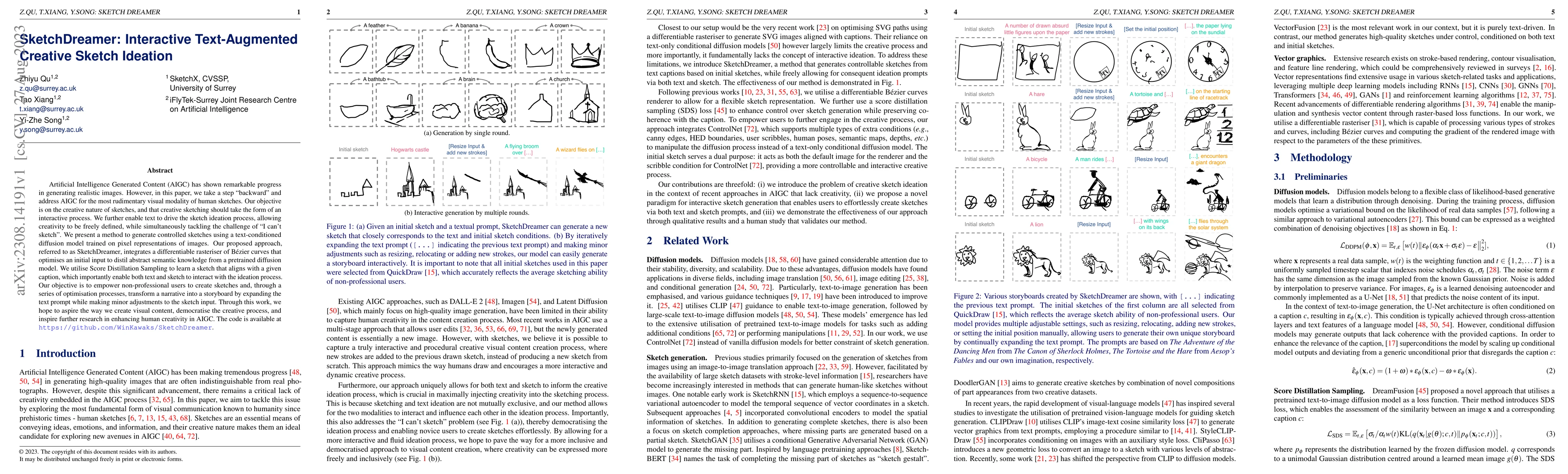 Thumbnail for SketchDreamer: Interactive Text-Augmented Creative Sketch Ideation
