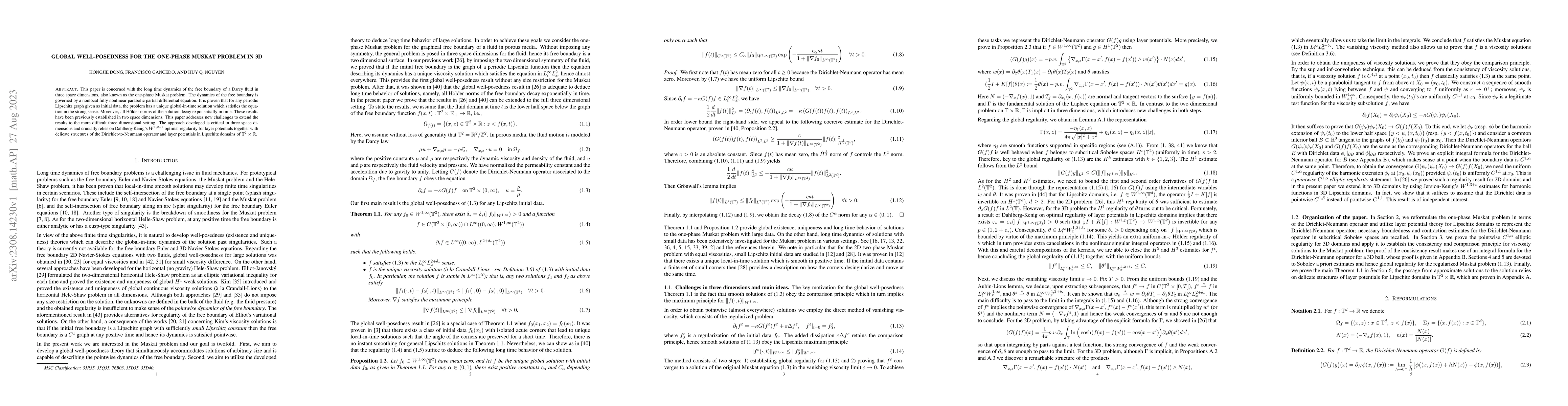 Thumbnail for Global well-posedness for the one-phase Muskat problem in 3D