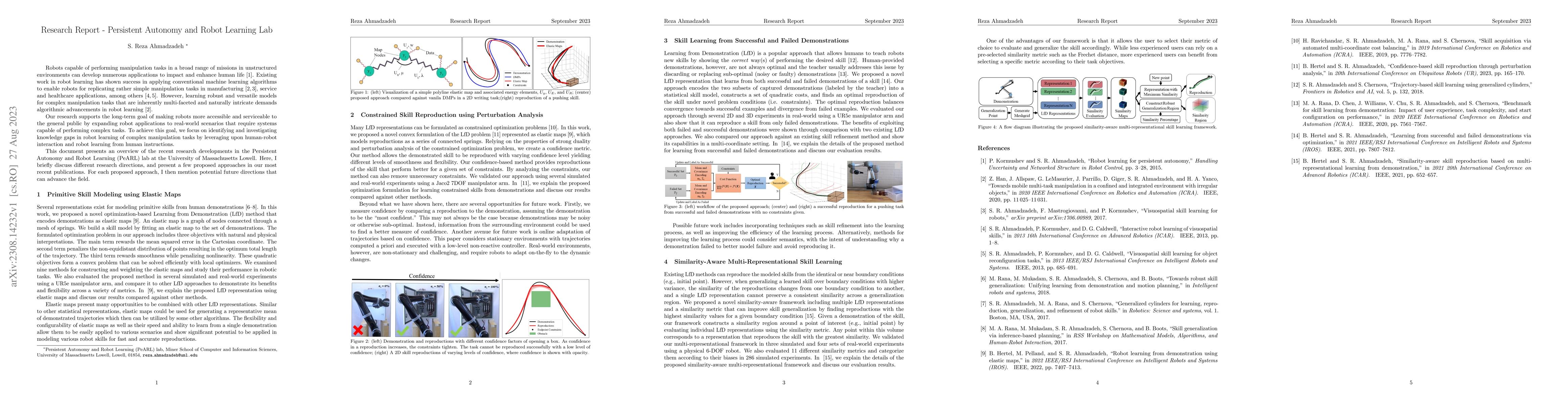 Thumbnail for Research Report -- Persistent Autonomy and Robot Learning Lab