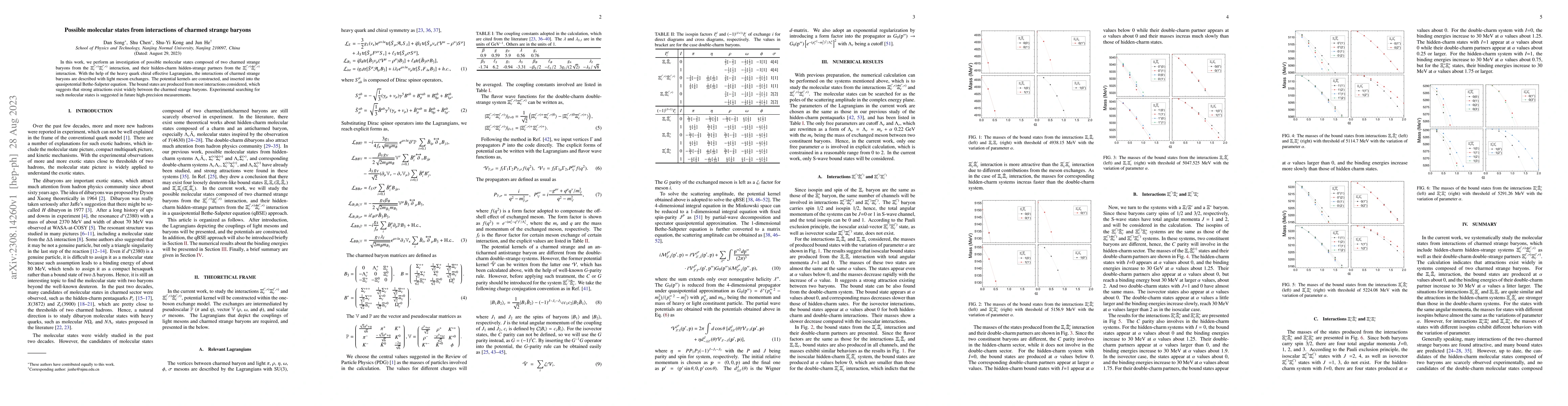Thumbnail for Possible molecular states from interactions of charmed strange baryons