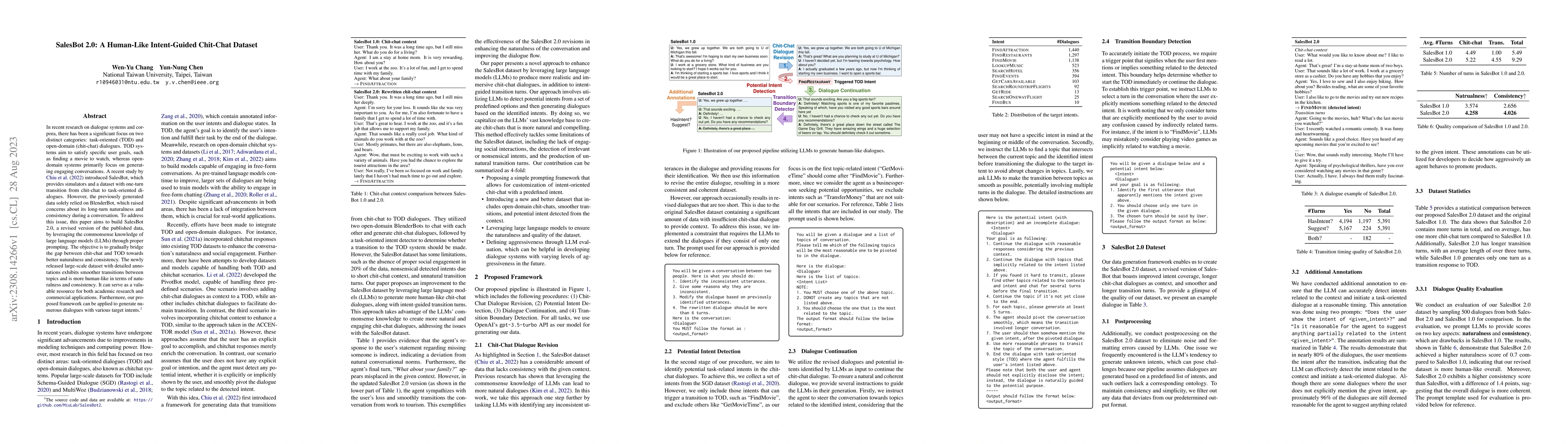 Thumbnail for SalesBot 2.0: A Human-Like Intent-Guided Chit-Chat Dataset