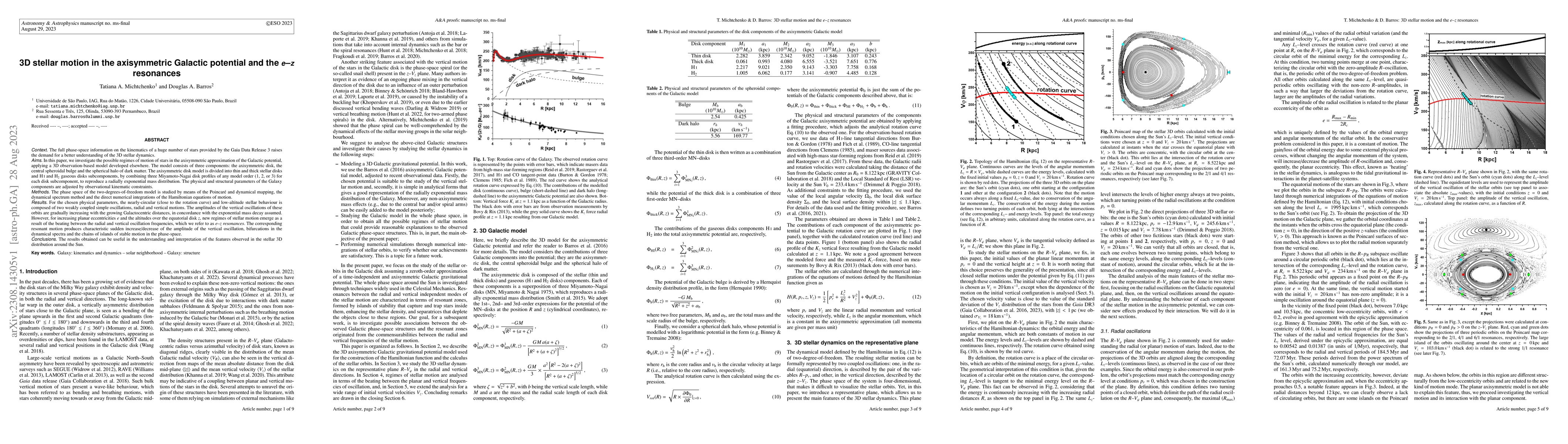 Thumbnail for 3D stellar motion in the axisymmetric Galactic potential and the e-z
  resonances