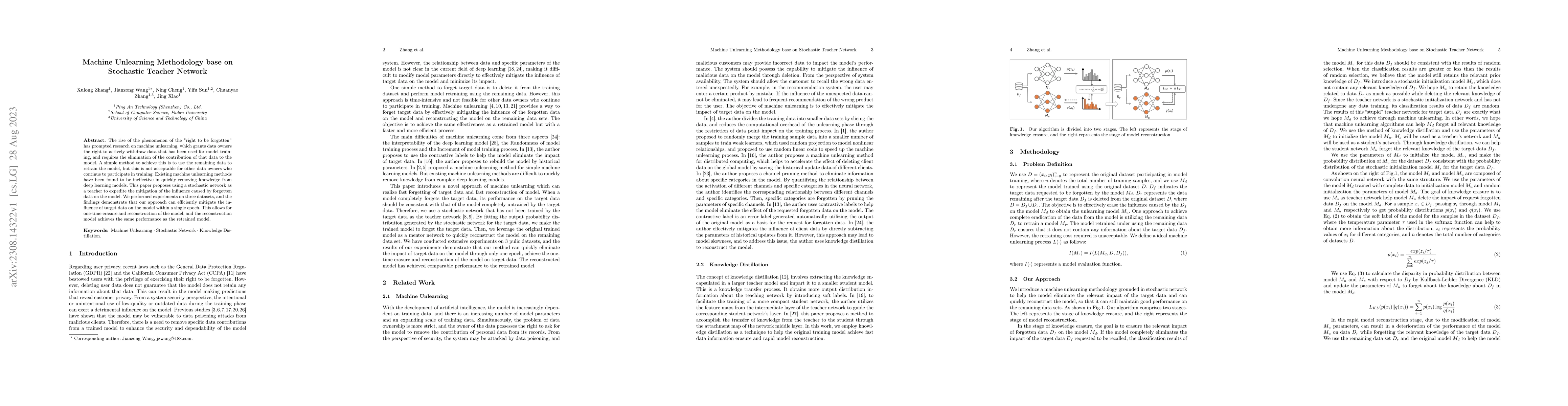 Thumbnail for Machine Unlearning Methodology base on Stochastic Teacher Network