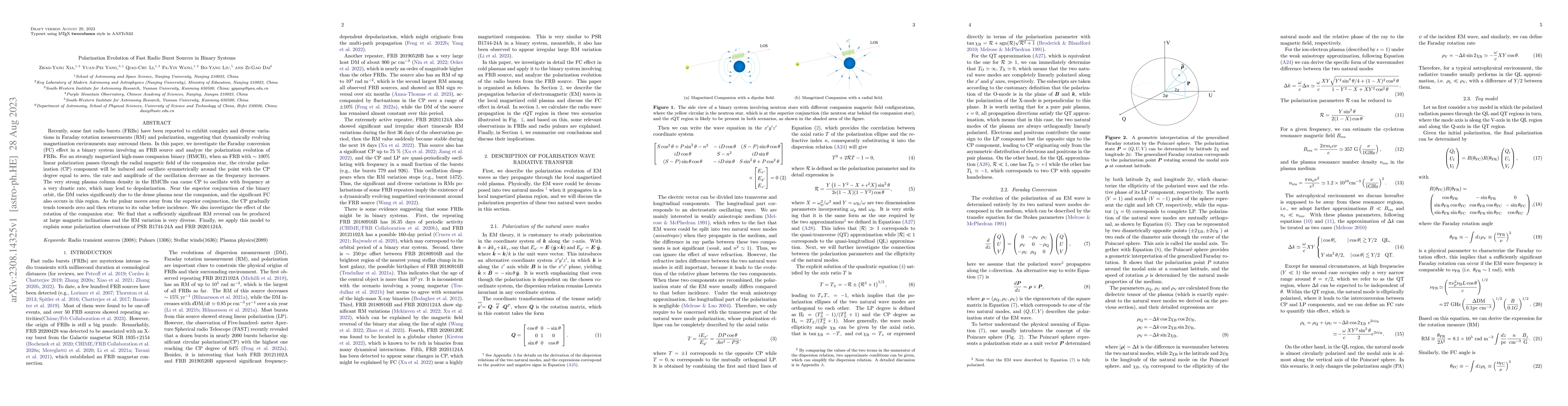 Thumbnail for Polarization Evolution of Fast Radio Burst Sources in Binary Systems