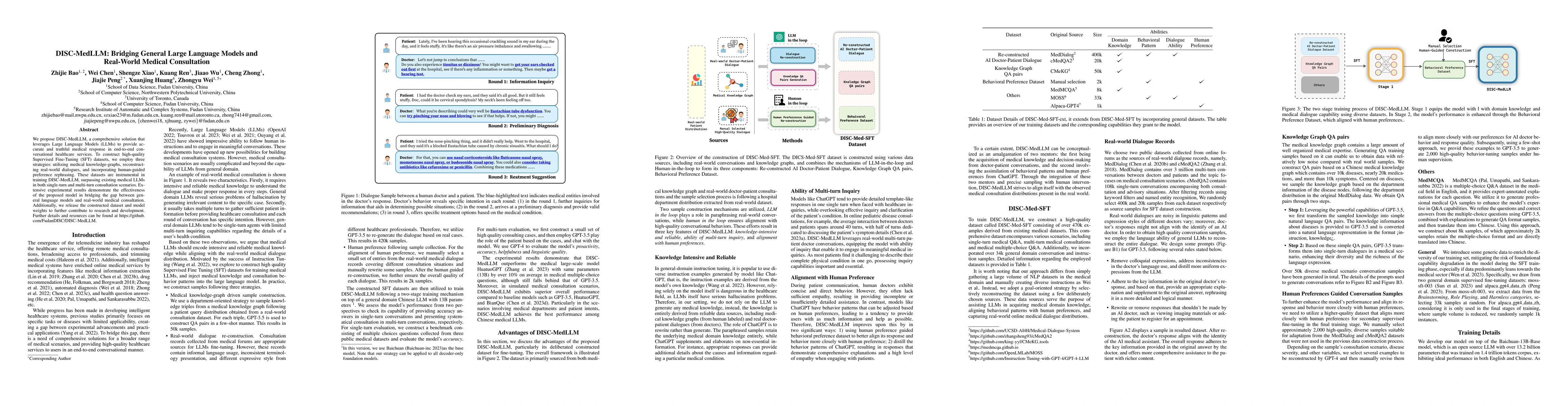 Thumbnail for DISC-MedLLM: Bridging General Large Language Models and Real-World
  Medical Consultation