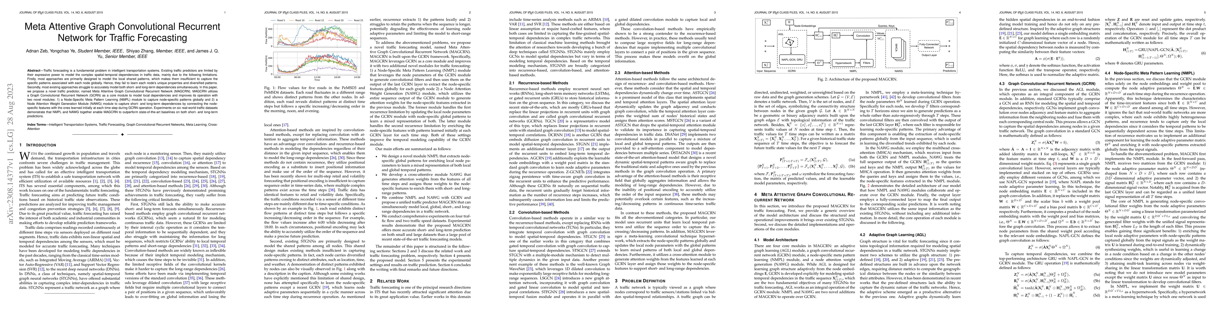Thumbnail for Meta Attentive Graph Convolutional Recurrent Network for Traffic
  Forecasting