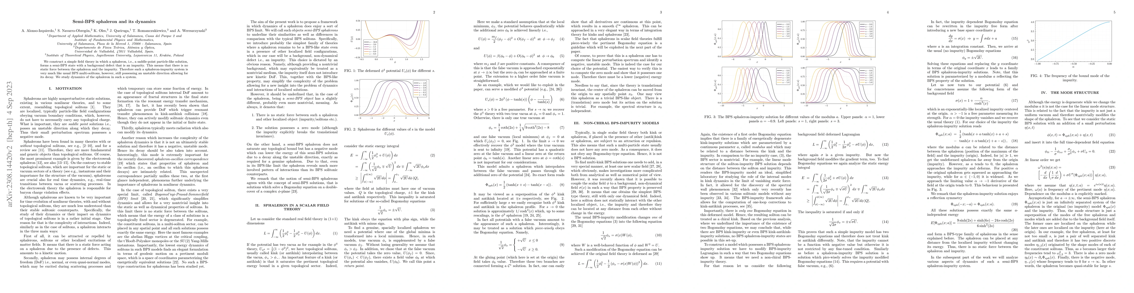 Thumbnail for Semi-BPS sphaleron and its dynamics