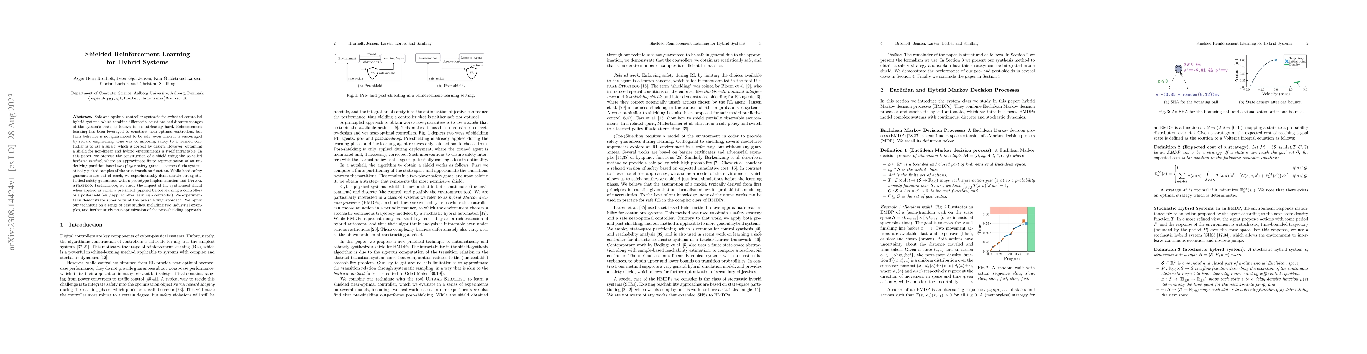 Thumbnail for Shielded Reinforcement Learning for Hybrid Systems
