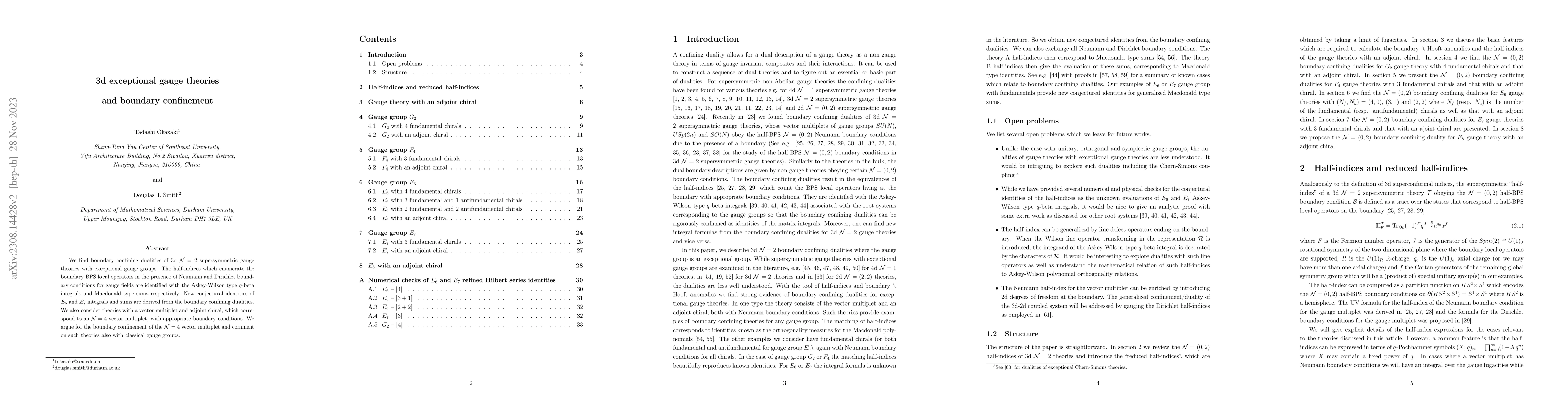 Thumbnail for 3d exceptional gauge theories and boundary confinement