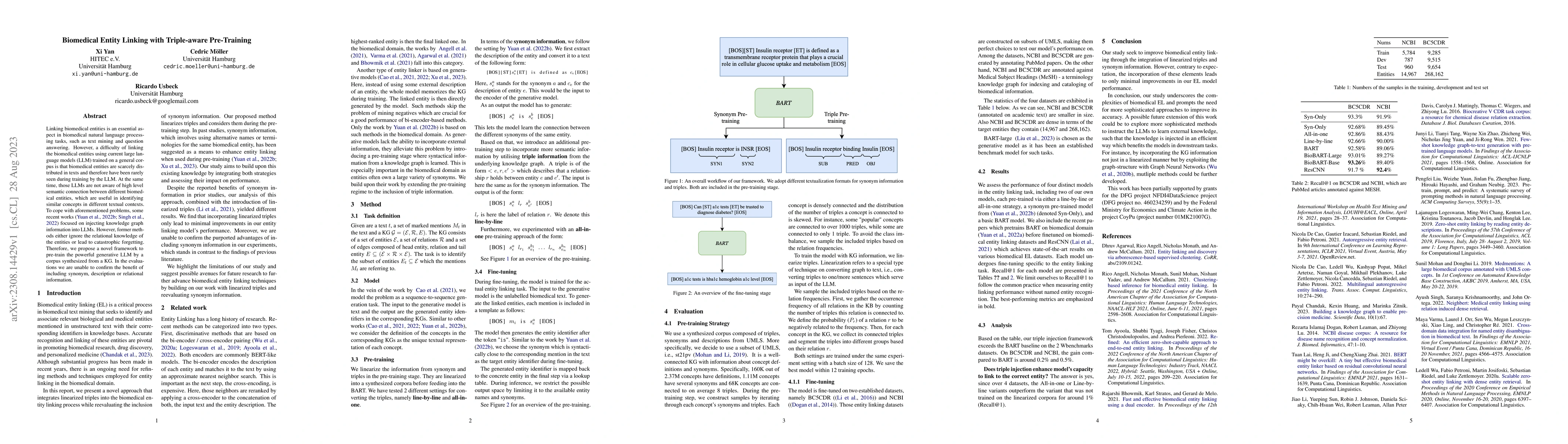 Thumbnail for Biomedical Entity Linking with Triple-aware Pre-Training