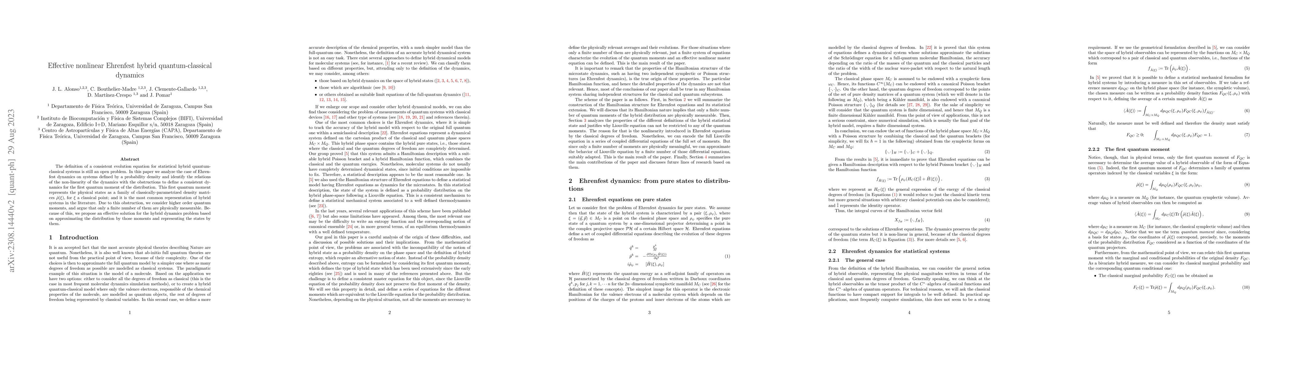 Thumbnail for Effective nonlinear Ehrenfest hybrid quantum-classical dynamics
