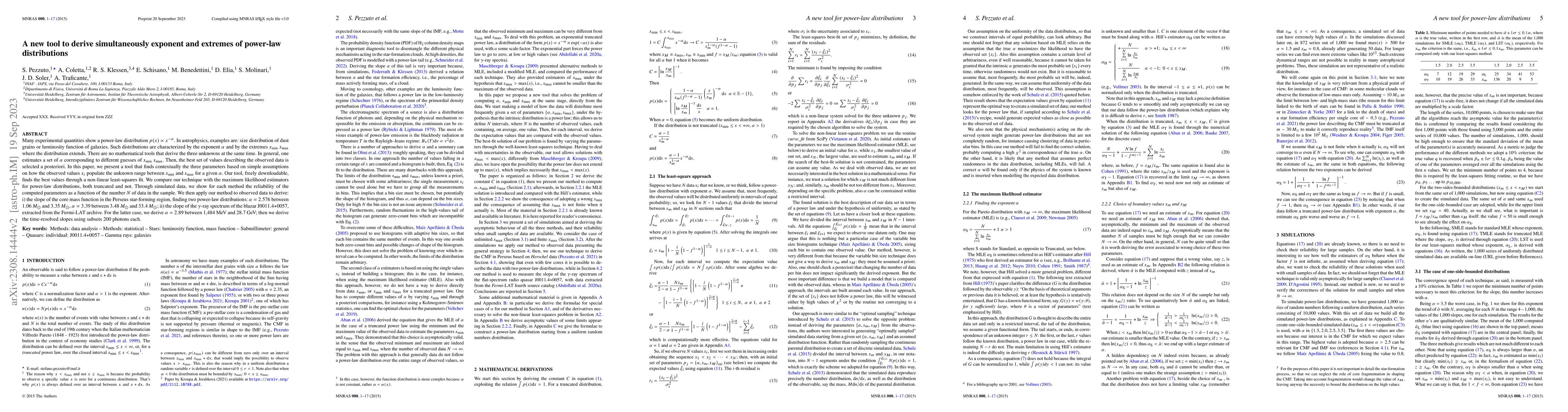 Thumbnail for A new tool to derive simultaneously exponent and extremes of power-law
  distributions