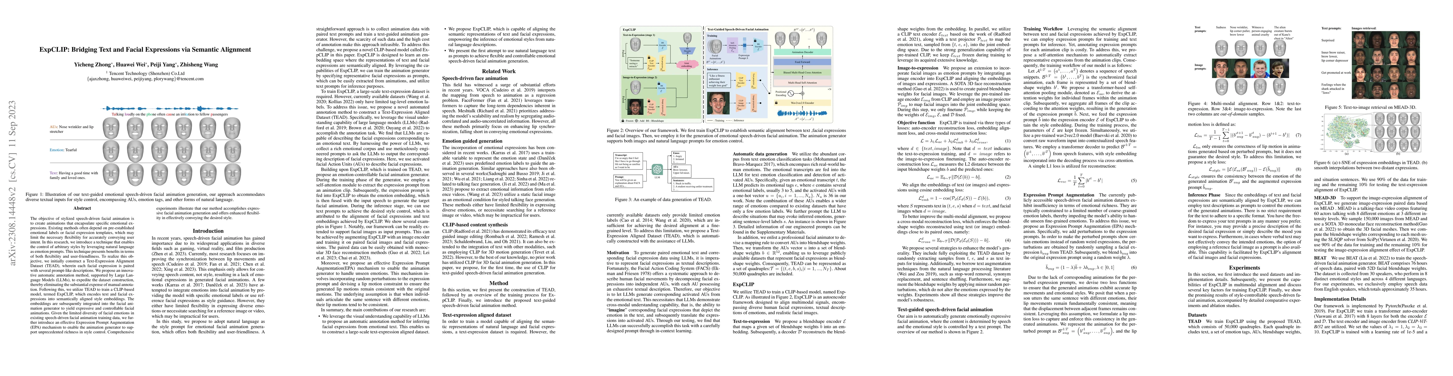 Thumbnail for ExpCLIP: Bridging Text and Facial Expressions via Semantic Alignment