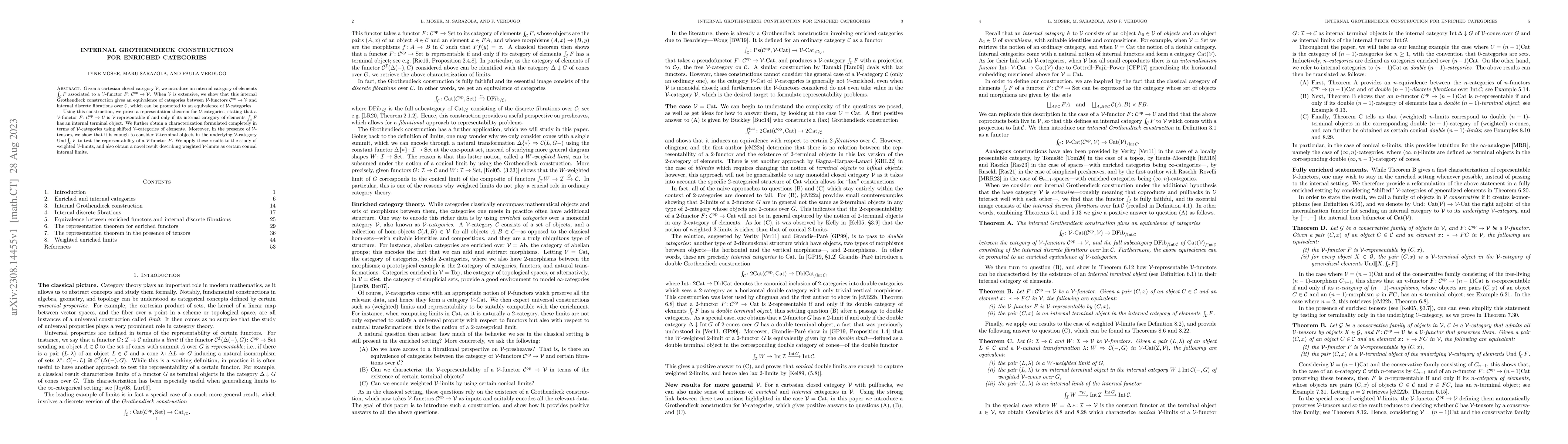Thumbnail for Internal Grothendieck construction for enriched categories