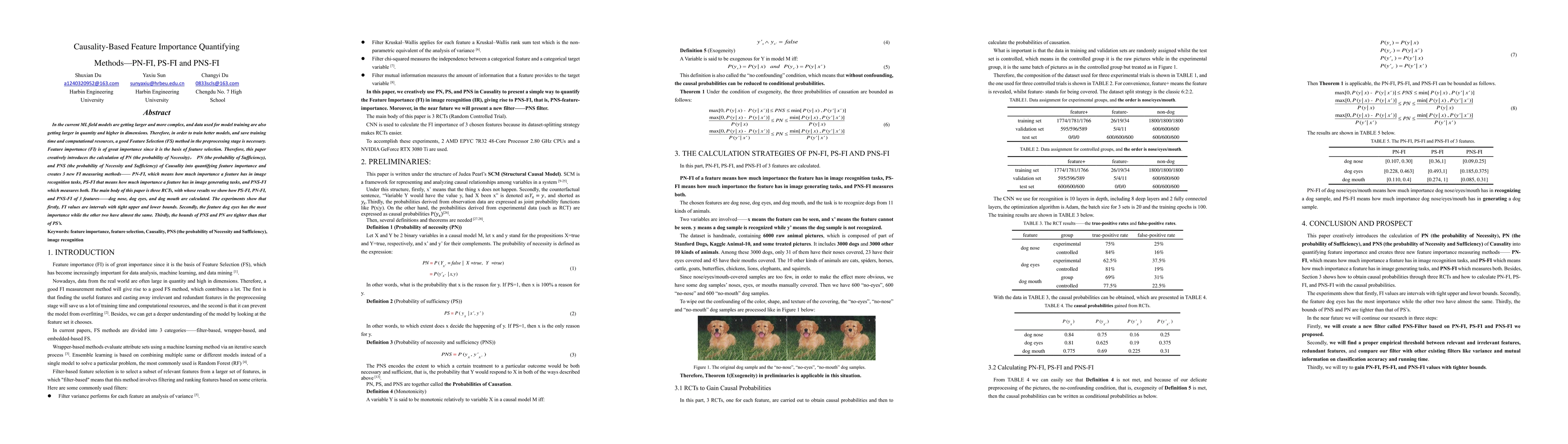 Thumbnail for Causality-Based Feature Importance Quantifying Methods: PN-FI, PS-FI and
  PNS-FI