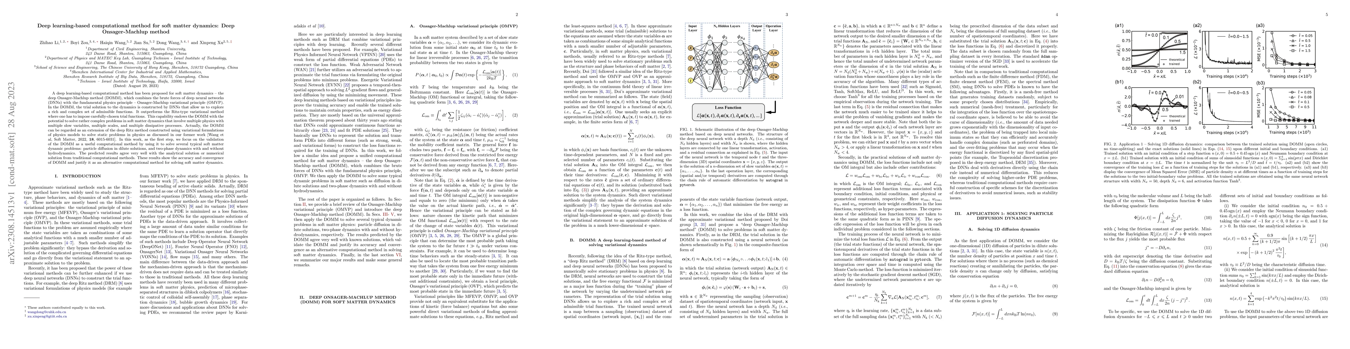Thumbnail for Deep learning-based computational method for soft matter dynamics: Deep
  Onsager-Machlup method