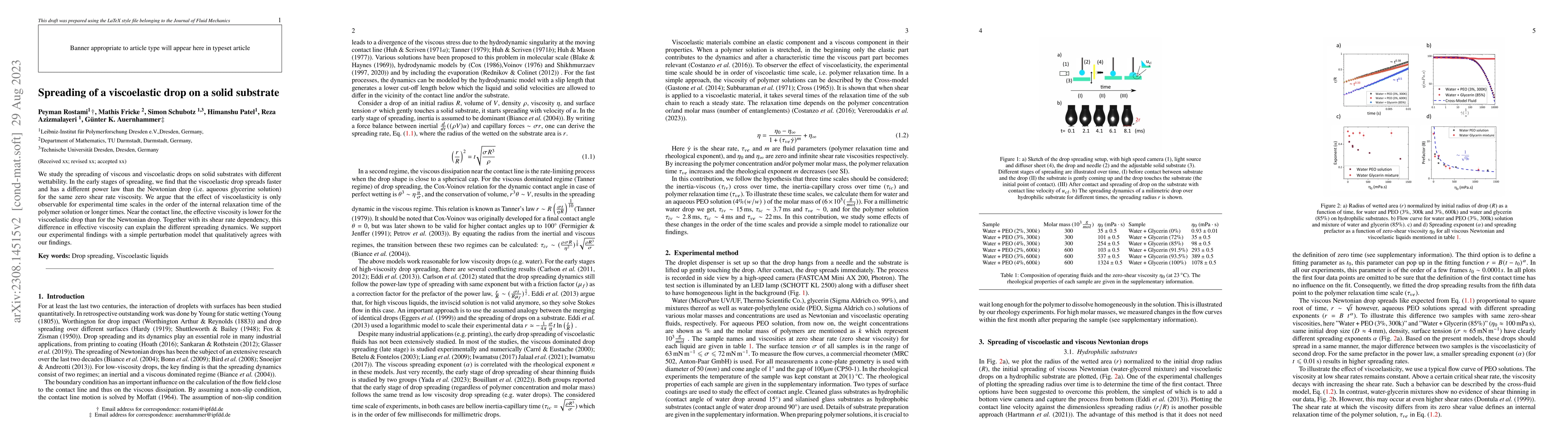 Thumbnail for Spreading of a viscoelastic drop on a solid substrate