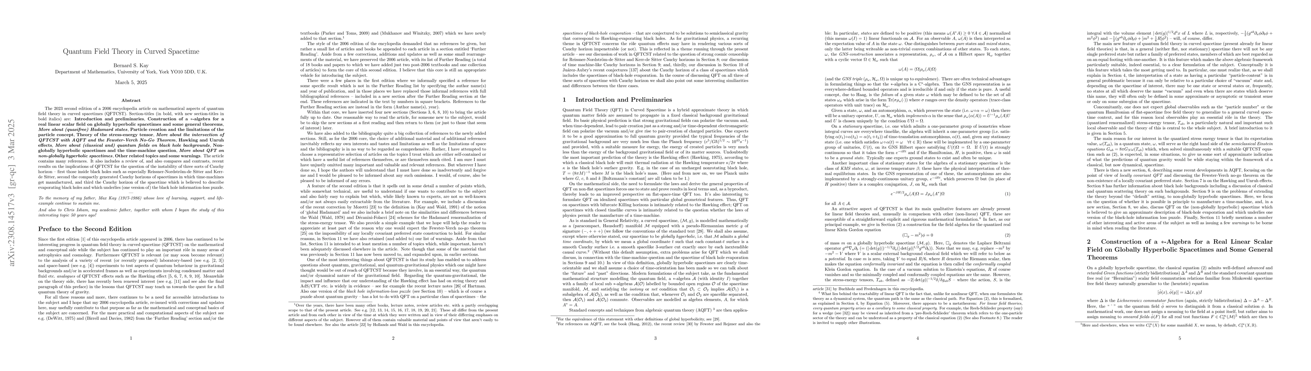 Thumbnail for Quantum Field Theory in Curved Spacetime (2nd Edition)