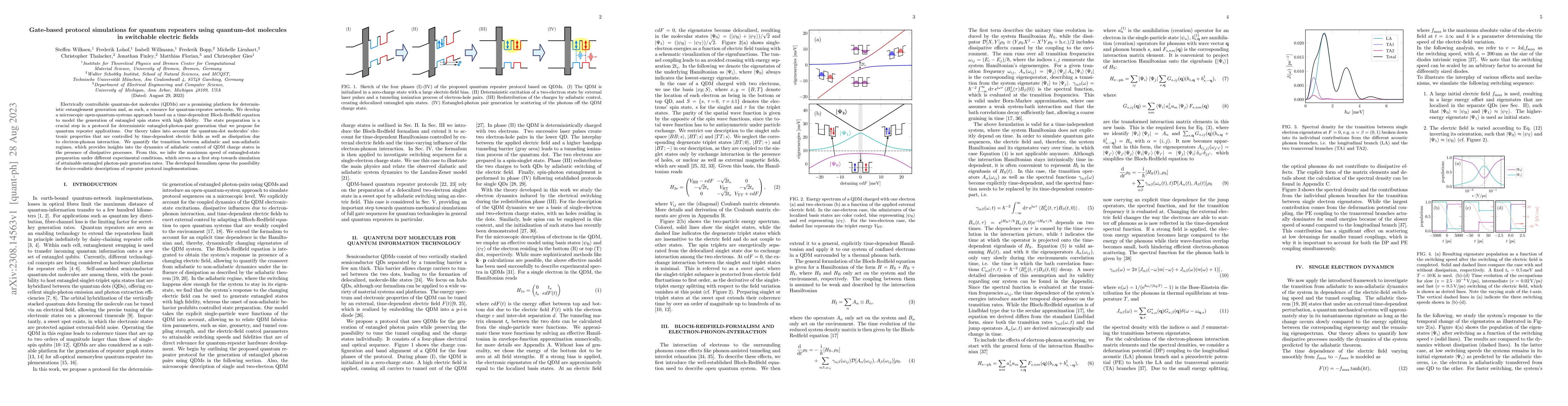 Thumbnail for Gate-based protocol simulations for quantum repeaters using quantum-dot
  molecules in switchable electric fields