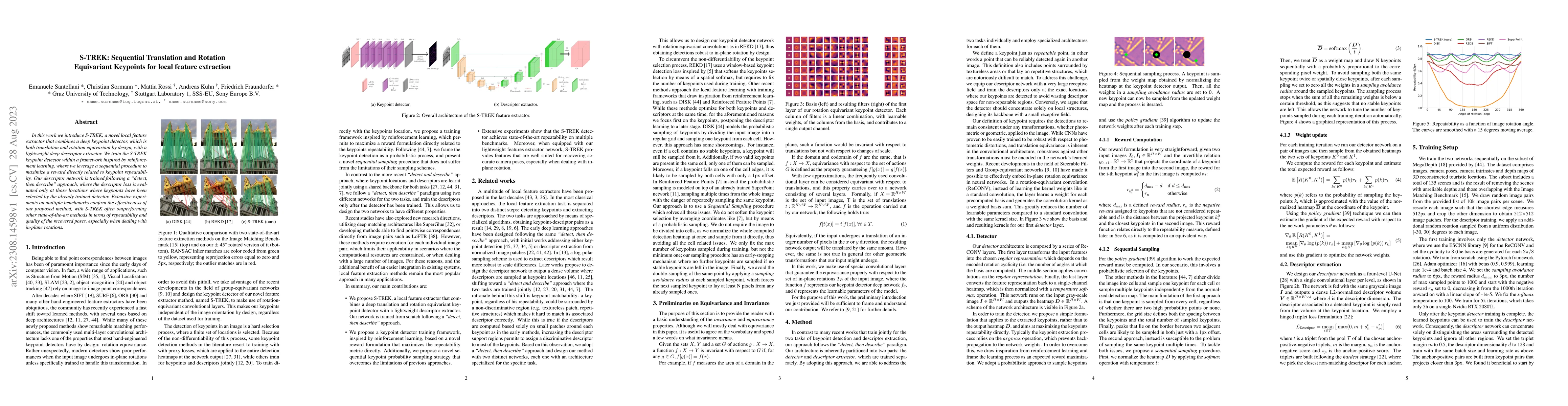 Thumbnail for S-TREK: Sequential Translation and Rotation Equivariant Keypoints for
  local feature extraction