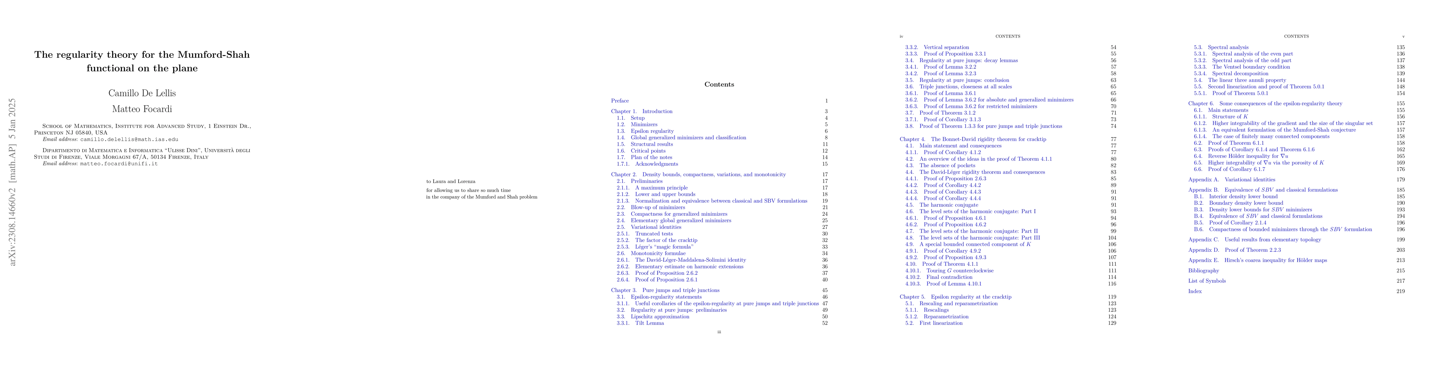 Thumbnail for The regularity theory for the Mumford-Shah functional on the plane